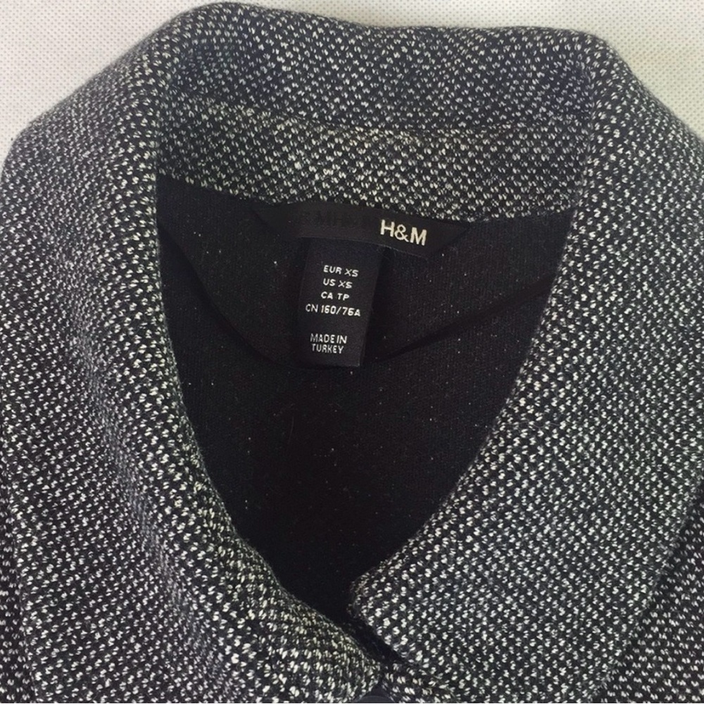 H&M Gray Tweed Peplum Blazer - Picture 6 of 10